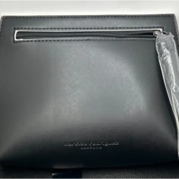 Narciso Rodriguez New Black Leather Wristlet Clutch - Picture 2 of 4